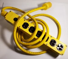 Heavy Duty Daniel Woodhead Multi-Tap Industrial Power Strip Electrical Outlet