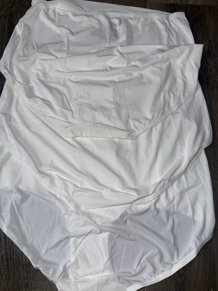 Advertencias ~ Ropa Interior Breve Mujer Bragas Nylon Suave Sobre Cintura Alta 3 Pares XL Foto 3 de 3
