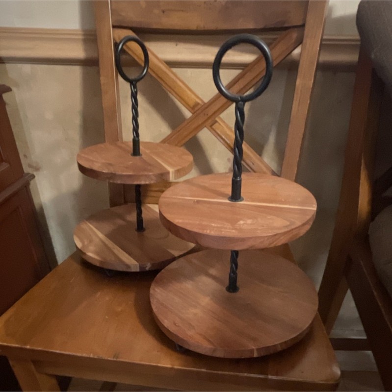 Set of 2 Tier trays