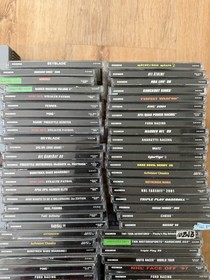 Lot Of 6 Sony PlayStation 1 Video Game Consoles W/ 106 PS1 Games Read Desc