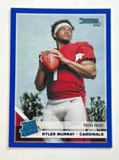 2019 Panini Donruss Kyler Murray Press Proof Blue Rookie RC #302 Cardinals