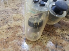 Sony Playstation 2 PS2 Offical Crystal Clear Dualshock2 Controller Read