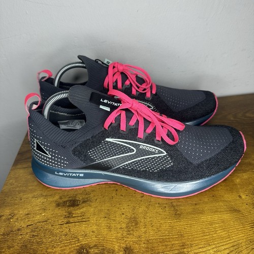 Brooks Levitate 5 Stealthfit Women's Size 10.5 B Running Shoes Black/Pink