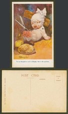 BONZO DOG G.E. Studdy Old Postcard Be Shingled or Not, That is The Question 1051