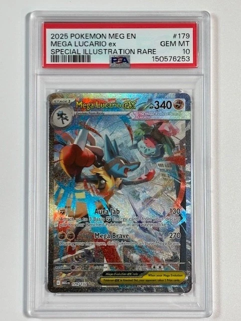 Pokémon TCG Grade 10 Lucario Individual Collectible Card Game