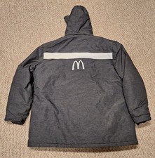 McDonalds Apparel Collection Employee Parka Jacket 3XL Quilted Reflective