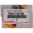Toyota Plate Back Door Nam OEM Toyota 75441-52180 75441-52180
