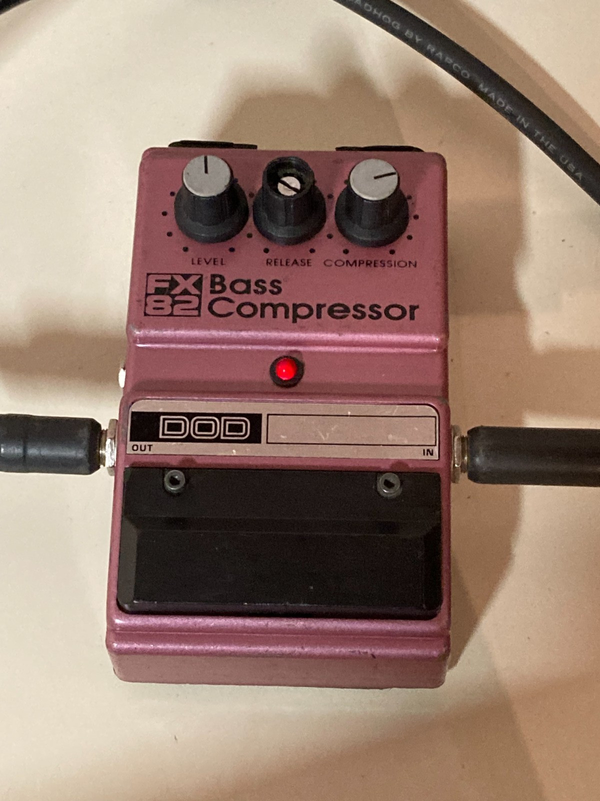 DOD FX82 bass compressor effects pedal (Made in USA)