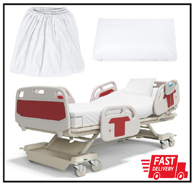 2 Pcs Hospital Bed Sheet Fitted 36 X 84 X 14 Inch with Hospital Bed Sheets and P
