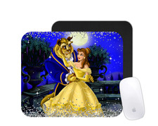 Beauty Beast Cartoon Mouse Pad Fairy Tale Desk Mat Custom Magical Gift