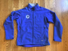 Patagonia Jacket Full Zip Up Softshell Jacket Outdoor Hiking Blue Men s XL