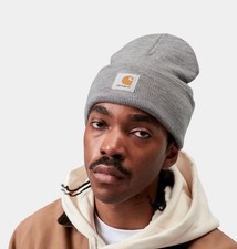 Carharrt Wip Acrylic Watch Bat Beanie Hat One Size - Grey - Brand New
