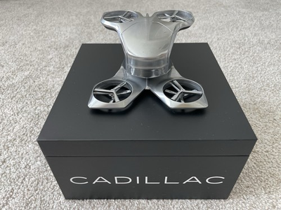 #ad Cadillac Personal Space Concept Model Car 1:43 Aluminum Chrome Model Paperweight $129.00