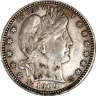 1909-P Barber Quarter
