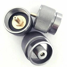 New 1Lb Adapter Camping Propane Small Gas Tank Adapter Input Lindal Output Stove