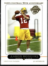 Aaron Rodgers 2005 Topps Rookie Card RC #431 Green Bay Packers. rookie card picture