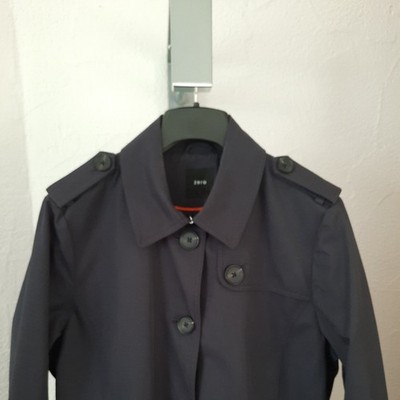 ZERO Damen Mantel Trenchcoat Gr. 40 dunkelblau NP 149,-  