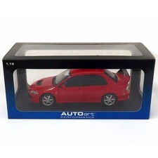 AUTOart 1/18 Mitsubishi Lancer Evolution VIII Red Diecast Model Car Used