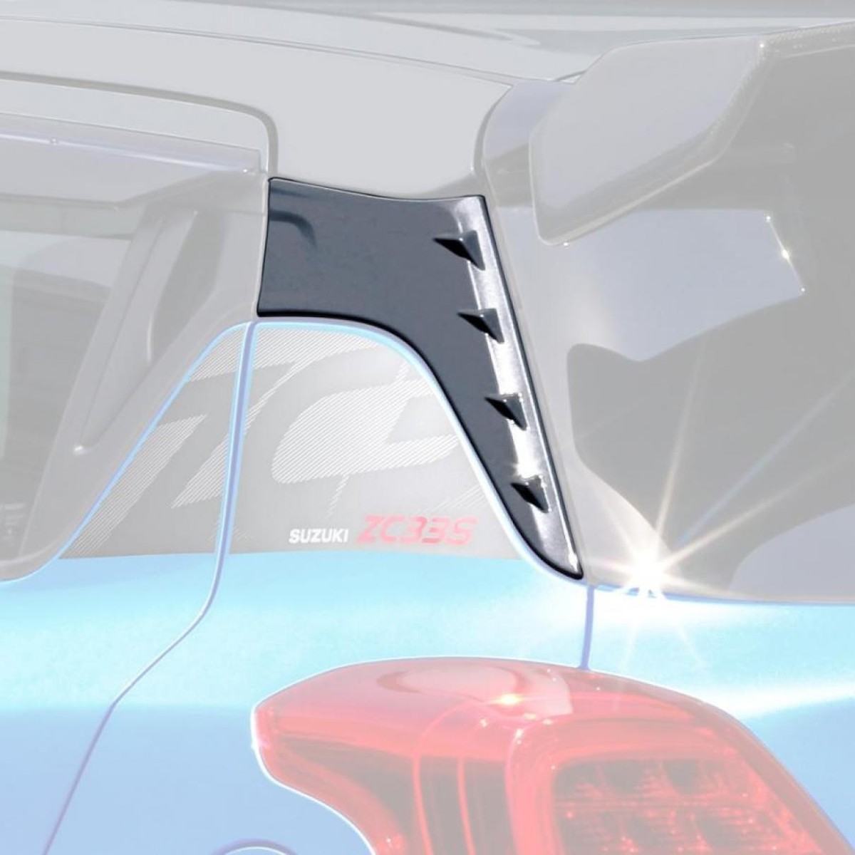 Monster Sport C Pillar Garnish Black ZMV for Suzuki Swift ZC33S