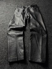 Y2K Vintage Leather Pants Opium Style Alt Biker USA Rare Men  s W35 L30 Size