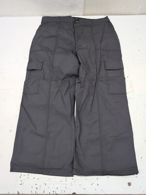 Social Standard by Sanctuary Wmns Portside Cargo Crop Pant XXL Washed Black AM21