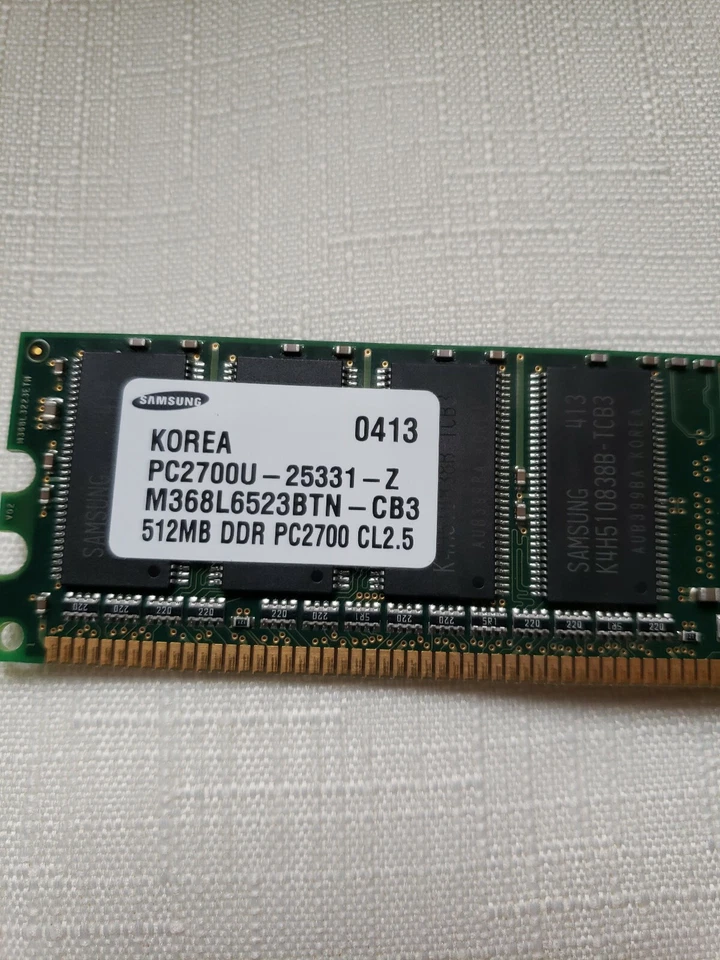 M368L6523BTN-CB3 Samsung 512MB DDR PC2700 CL2.5 RAM - Image 3 of 3