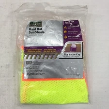MSA Safety 10098032 Hi-Viz Hard Hat Sunshad Protector Breathable Mesh Reflective