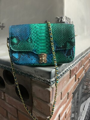 real snakeskin bolsa
