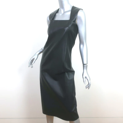 Bottega Veneta Square Neck Leather Midi Dress Black Size 38 | eBay Bottega Veneta Square Neck Leather Midi Dress Black Size 38 | eBay
