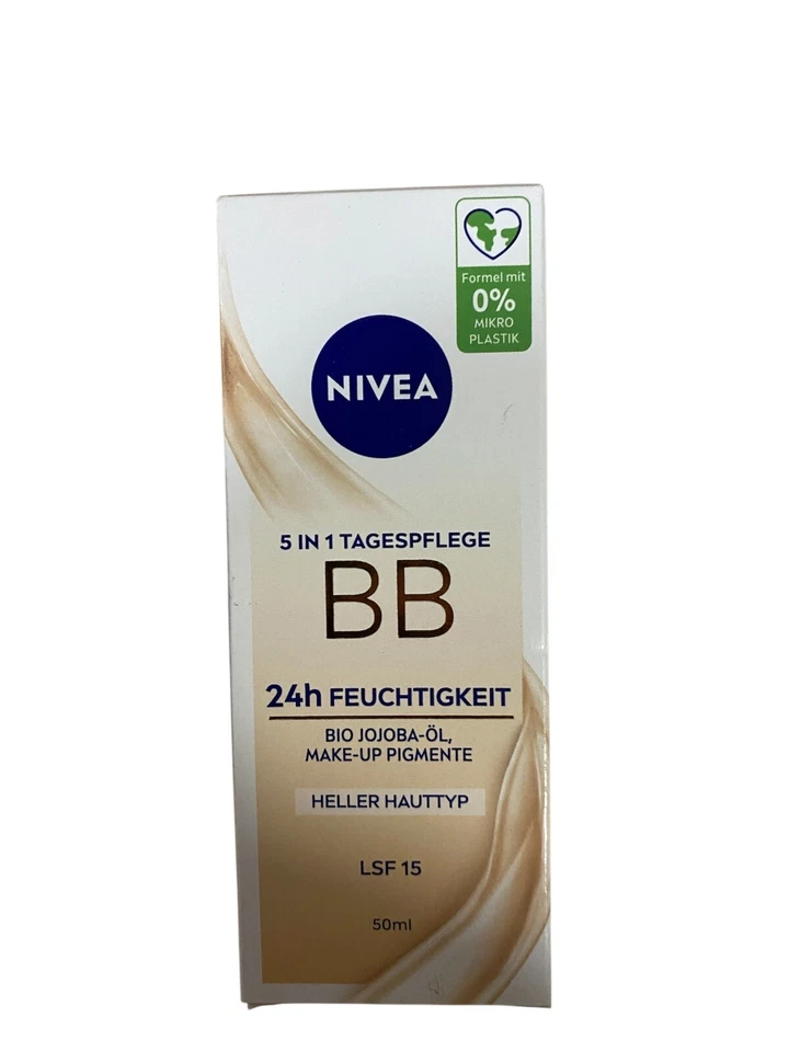 3x NIVEA BB Crème 5in1 Lumineux Peau, 50 ML 24H Jour Soin Jujube Huile Neuf (380 - Photo 1/1