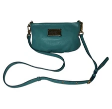 Marc by Marc Jacobs Small Purse Cross-body Bag Teal Leather