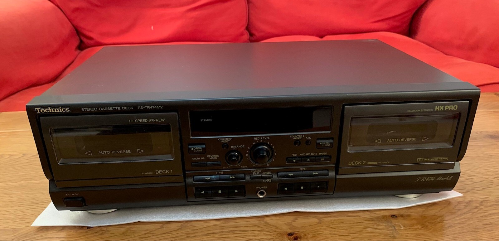 TECHNICS RSTR474M2 Stereo cassette deck twin tape deck HXPro with