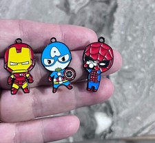 lot 60Pcs cartoon Anime avenger mix Charm necklace Pendant DIY Jewelry Making