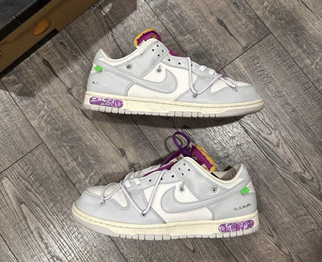 OFF WHITE X NIKE Taglia 11 Nike Off White x Dunk Low Lotto 03 di 50