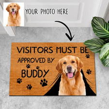 Personalized Dog Doormat, Dog Welcome Doormat, Custom Dog Gifts Dog Lovers