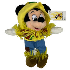 Walt Disney World Parks 9" SCARECROW MICKEY MOUSE Mini Bean Bag Plush