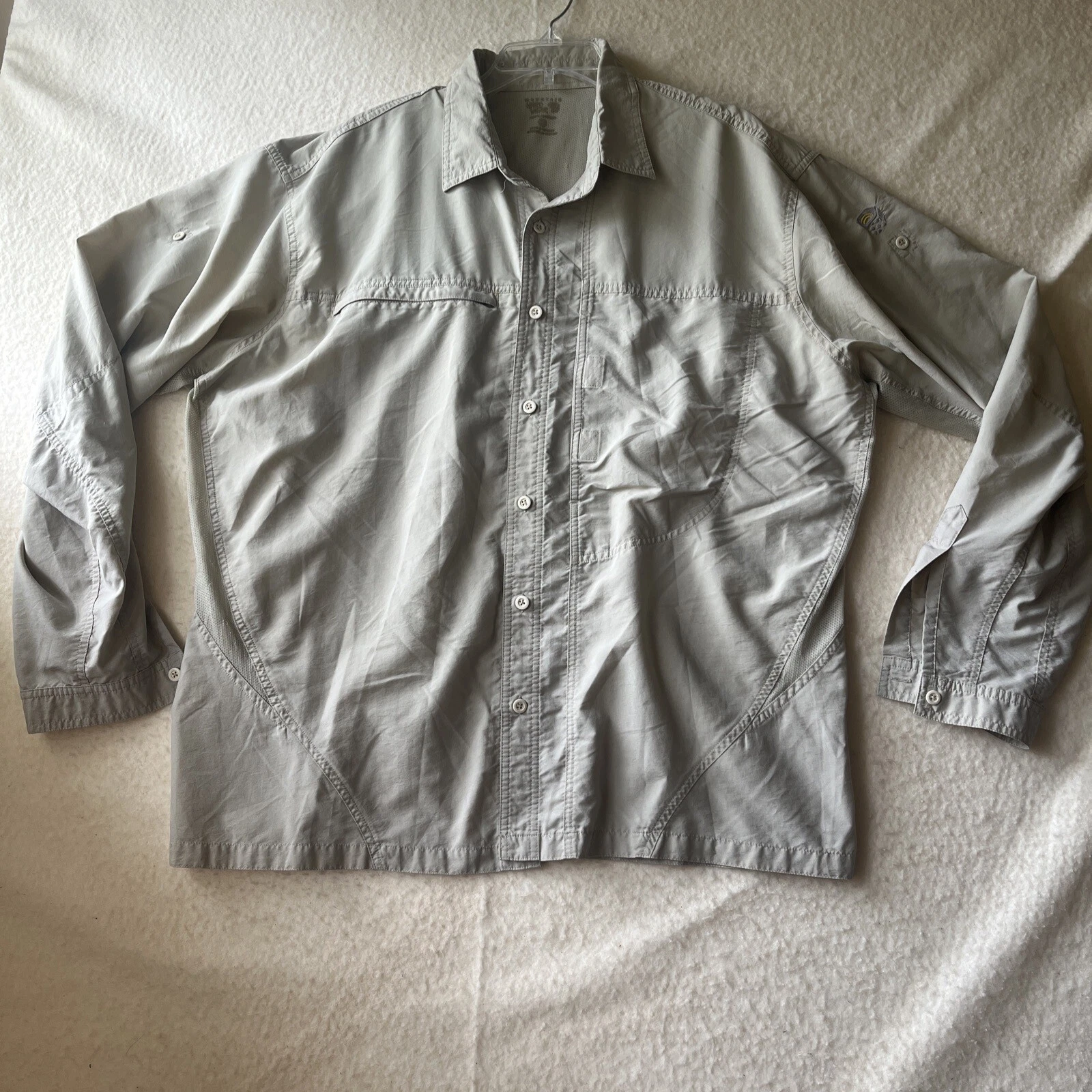 Mountain Hardware Shirt Men Sz XL Performance Vented Hiking Fishing Gorpcore 👕