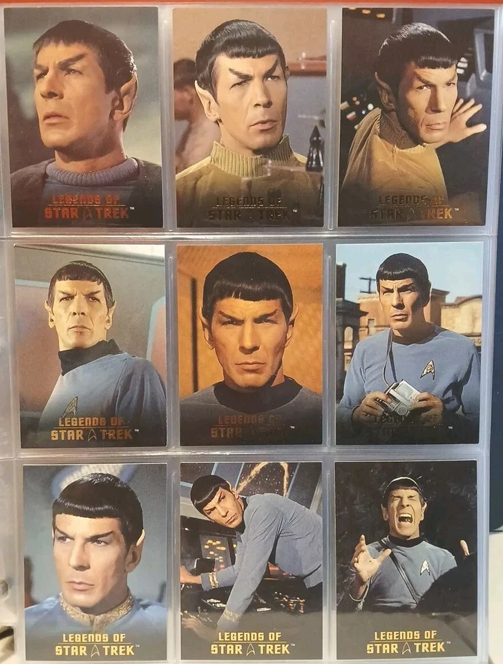 Star Trek Legends of Star Trek Captain Kirk/Spock Matching #'d 2-Set Lot (18) NM - Image 2 of 4