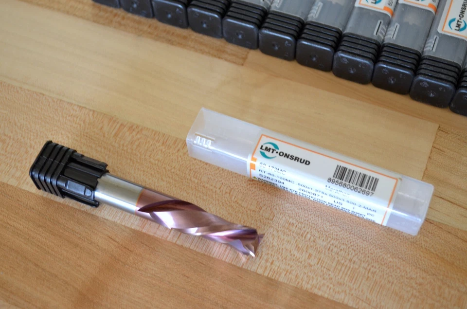 Nueva broca de enrutador recubierta de maratón de compresión de 2 flautas de carburo sólido Onsrud 60-173MC Foto 3 de 4