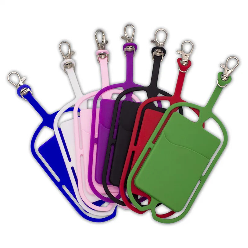 Silicone Phone Holder Lanyard Case Cover Neck Strap Necklace Sling