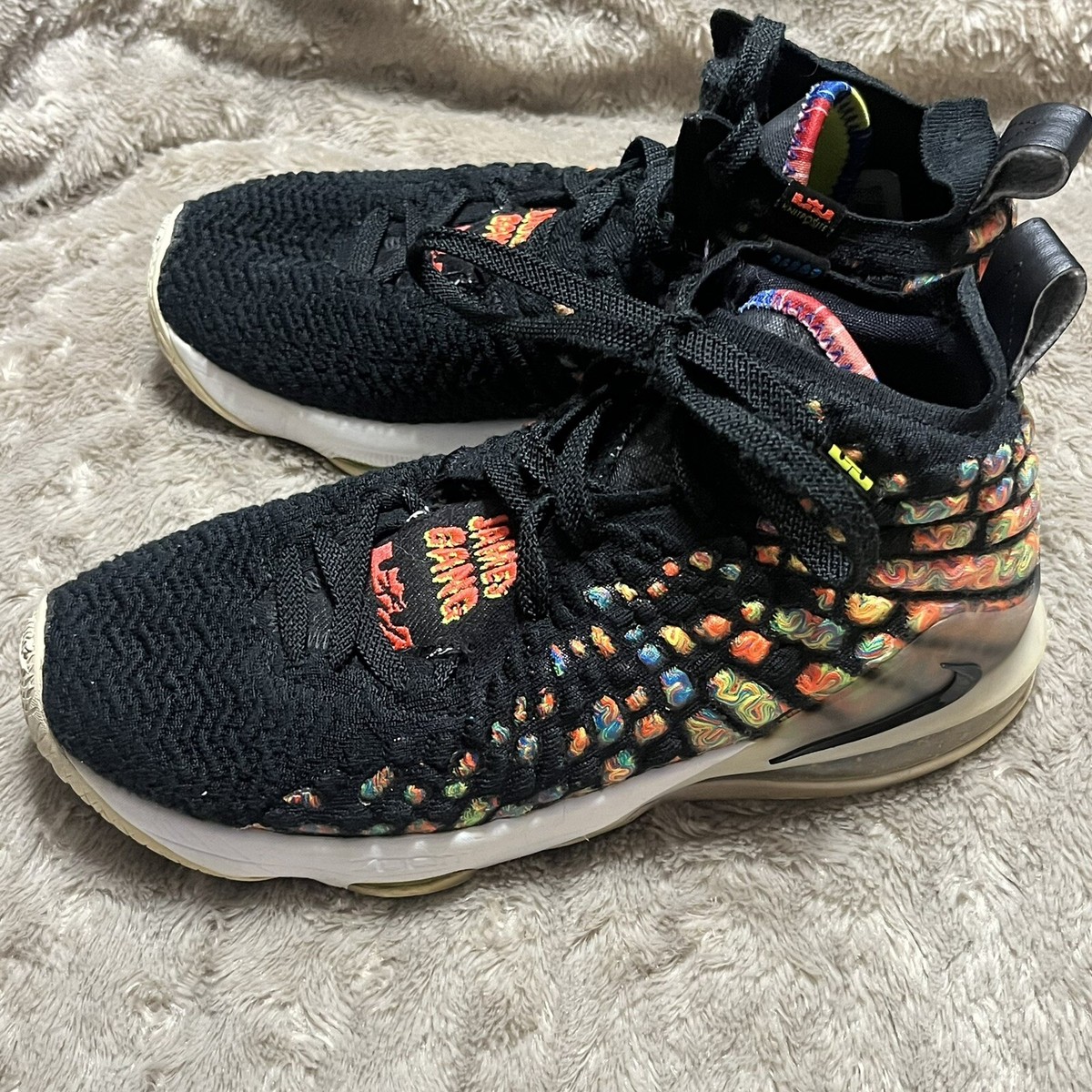 Nike Zoom Lebron 17 James Gang Black Athletic Sneaker Shoes  display picture 1