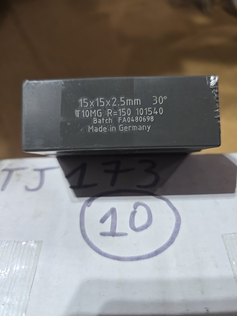 10 Pack Square Reversible Carbide Inserts 30° 15 x 15 x 2.5mm R