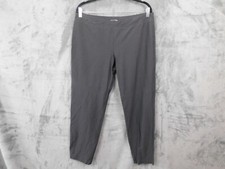 Eileen Fisher Pants Womens Large Gray Pull On Stretch Straight Leg Trousers