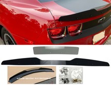 2 Pcs Gurney Flap Gloss Black Decklid Wickerbill For 10-13 Camaro Rs Ss Spoiler