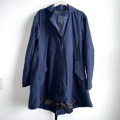 Lululemon Swing Trench Jacket Coat Blue Women s Size 4 Rain Zip Up Women s