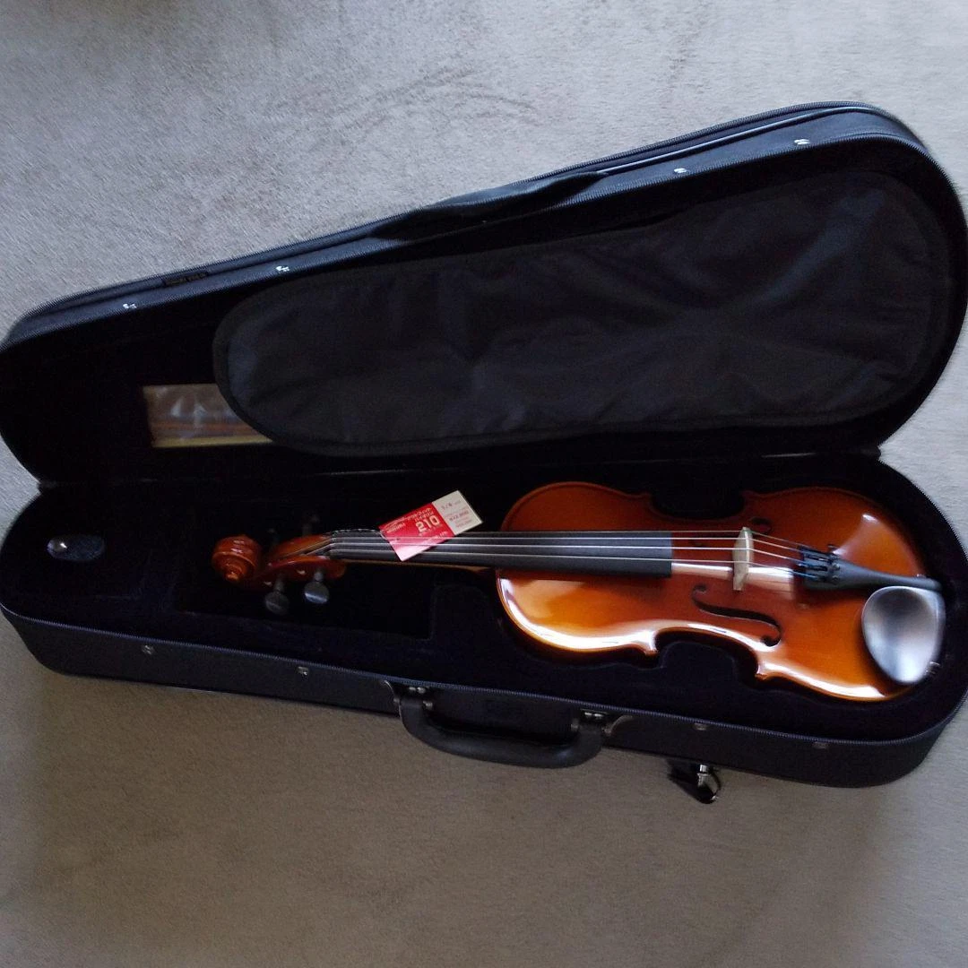 Violin Suzuki Outfit Violin 210 Size 1/4 with Case & Bow Japan