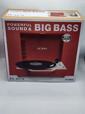 Victrola Re-Spin Sustainable Suitcase Vinyl Record Player 3-Speed 33 1/3 45 &...