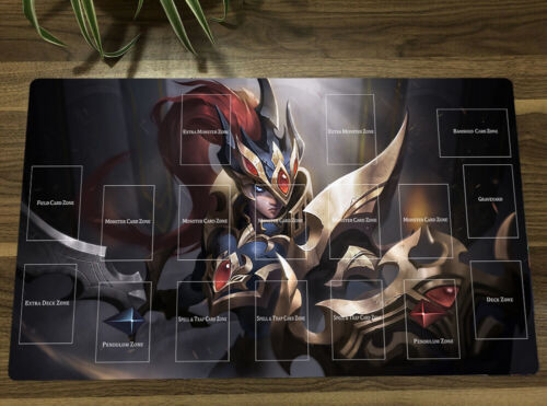 YuGiOh! Black Luster Soldier TCG CCG Card Game Mat Playmat Play Mat Free Bag - Picture 1 of 5