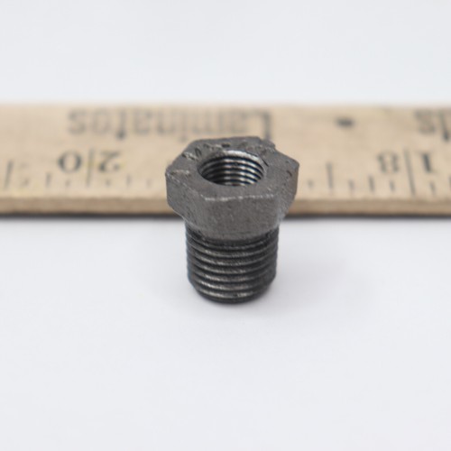 Proflo Bushing Pipe Fitting Malleable Iron Black 1/4" x 1/8" IBBBA