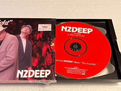 MINT!] N2DEEP - ALL NIGHT / WHERE THE G'S AT - 1998 USA 2 TRACK CD